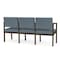 Lesro Lenox 3 Seat Tandem Seating W/ Arms, 64.5 in W 24.5 in L 32 in H LS3103 - alternate 2